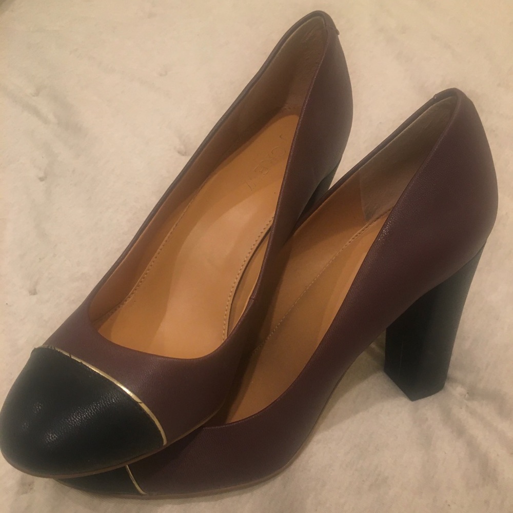 PRICE DROP! J. Crew Etta Cap Toe Pump Heels Size 8
